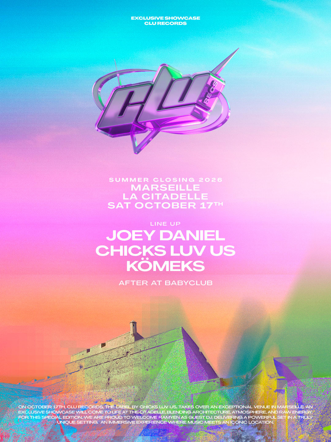La Citadelle Closing : Chicks Luv Us • Joey Daniel • Kömeks