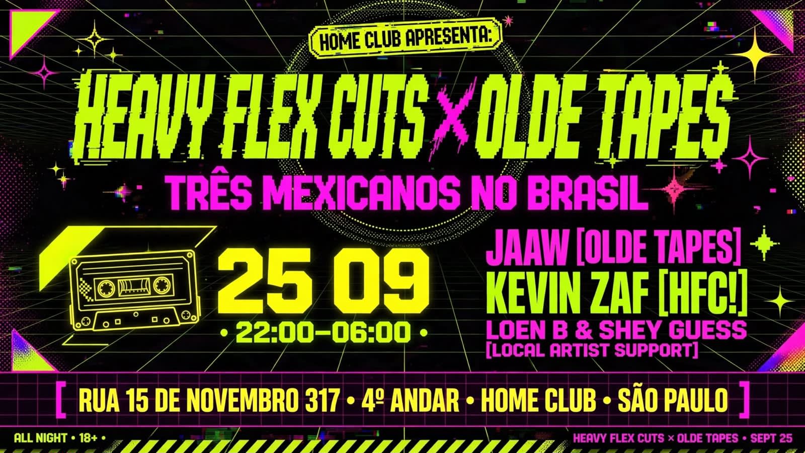 Home Club Apresenta: Heavy Flex Cuts X Olde Tapes