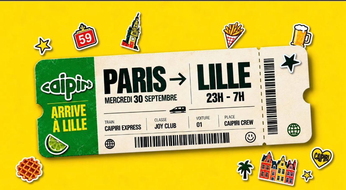 Caipiri Debarque A Lille - Joy Club 30 Sept
