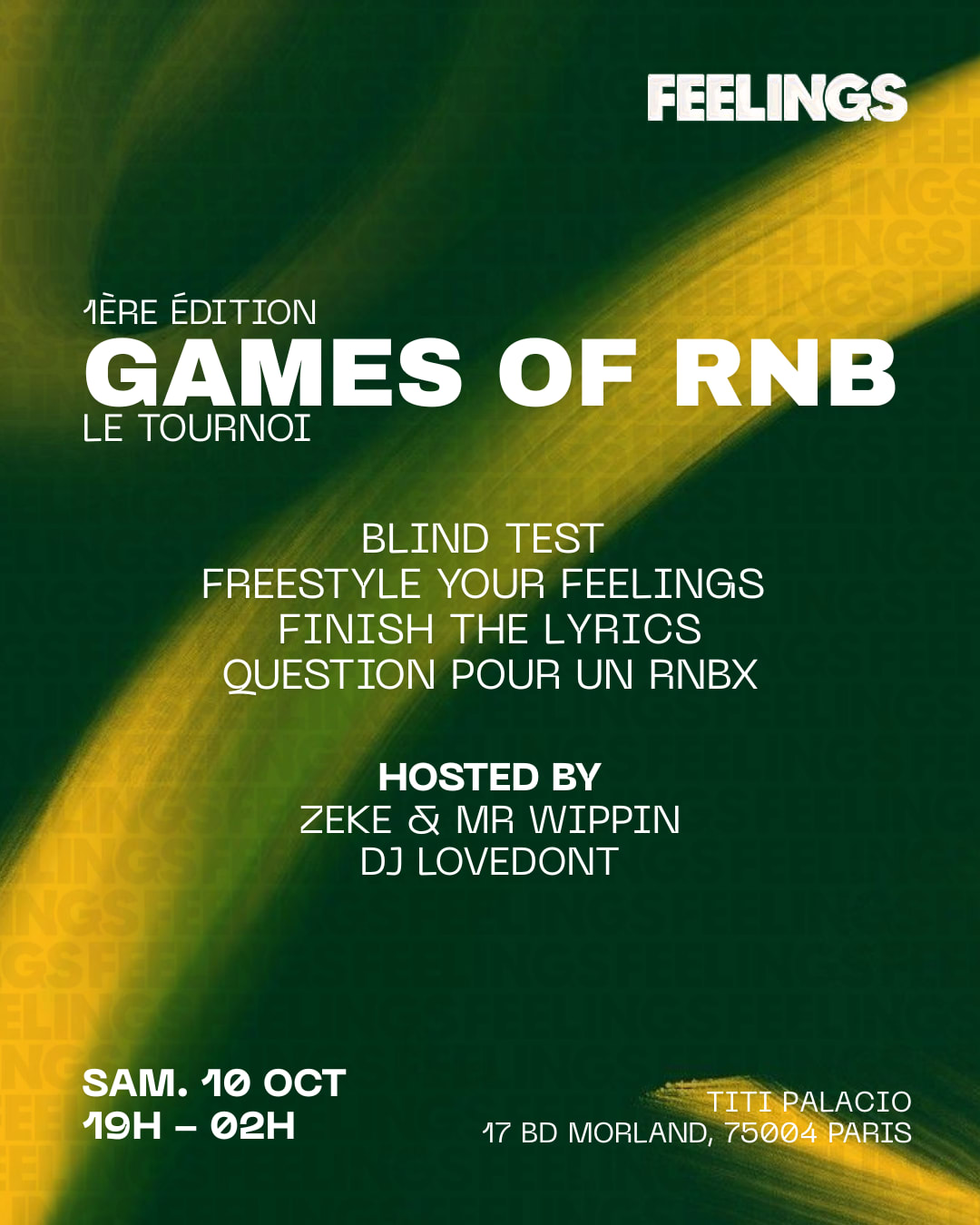 Games Of Rnb By Feelings - Le Tournoi