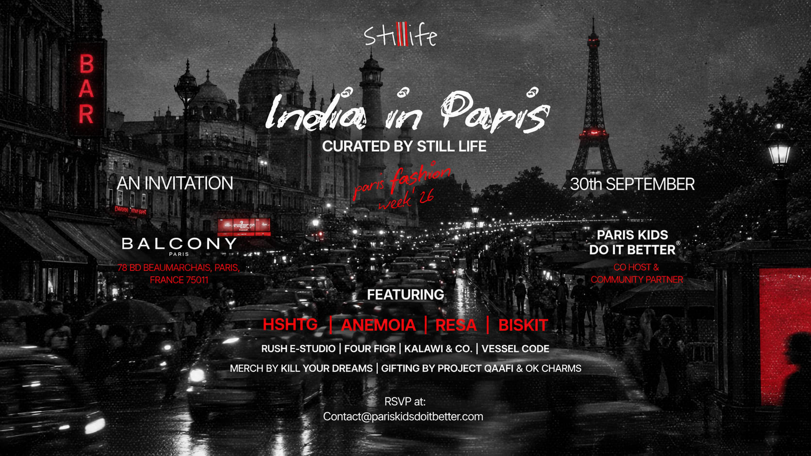 India In Paris | Pfw | Powered By  Still Life & Pkdb