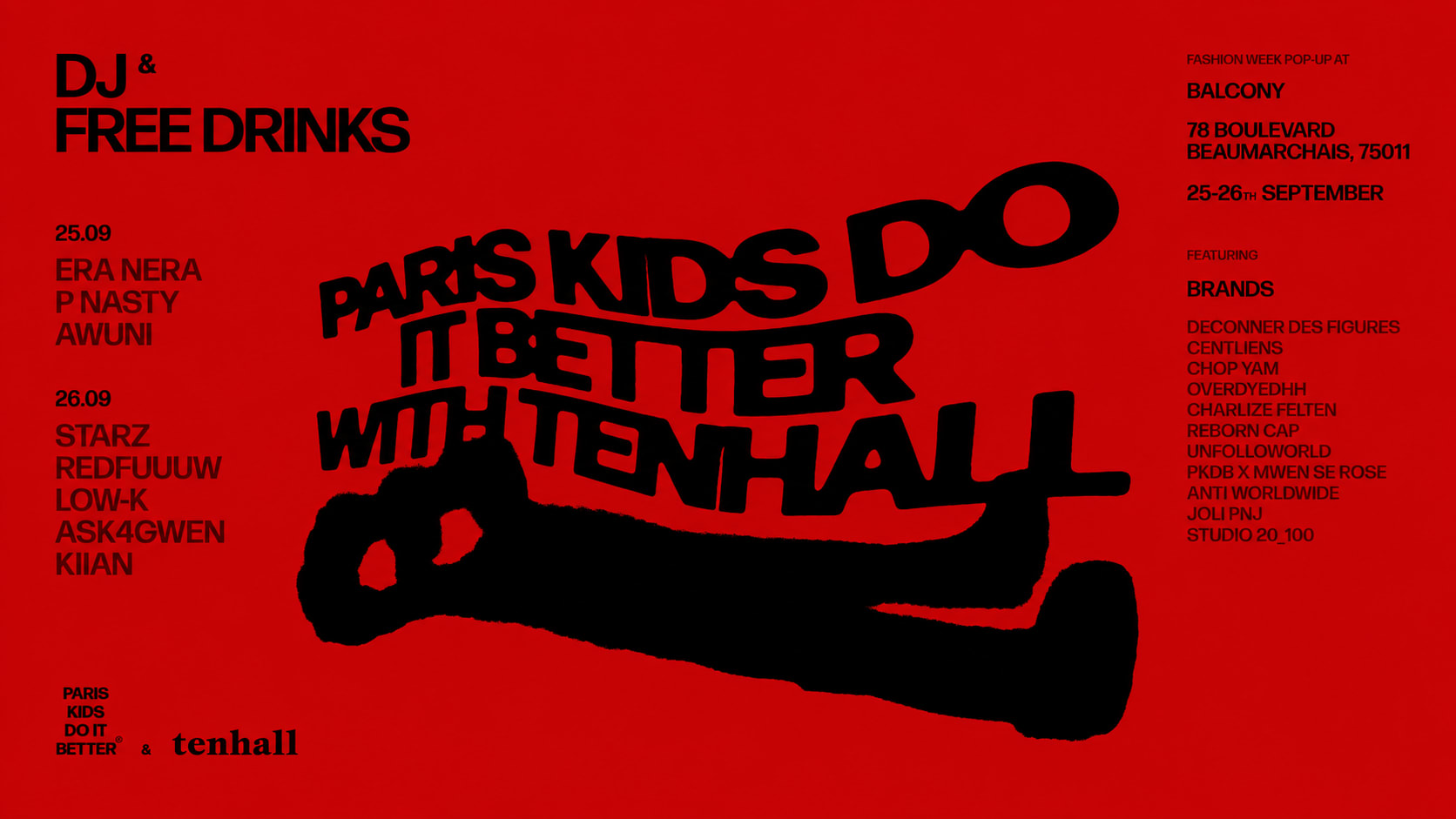 Pkdb X Tenhall : Fashion Week Pop Up