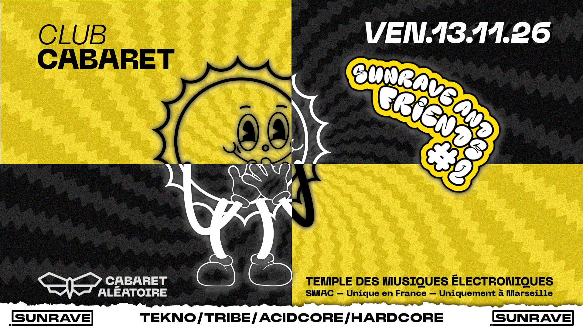 13/11 | Club Cabaret : Sunrave & Friends #2