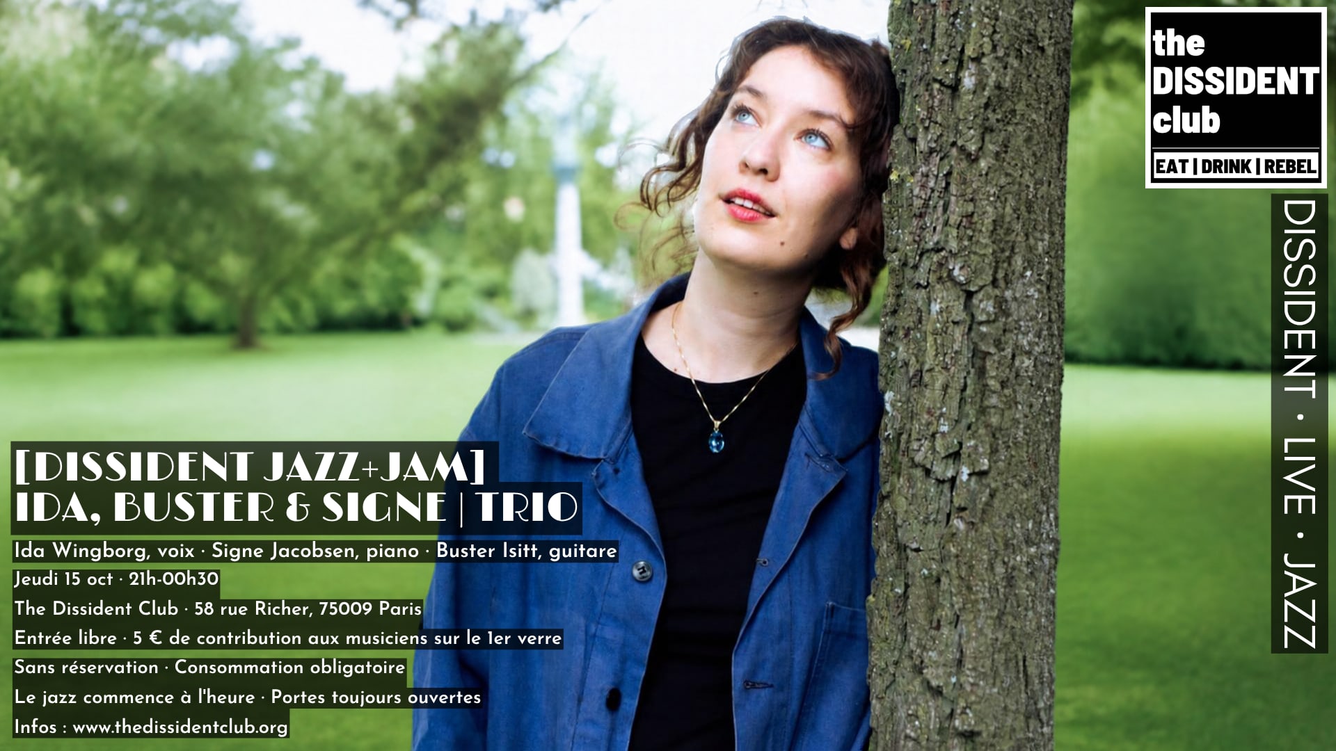 [Dissident Jazz+Jam] Ida, Buster & Signe | Trio