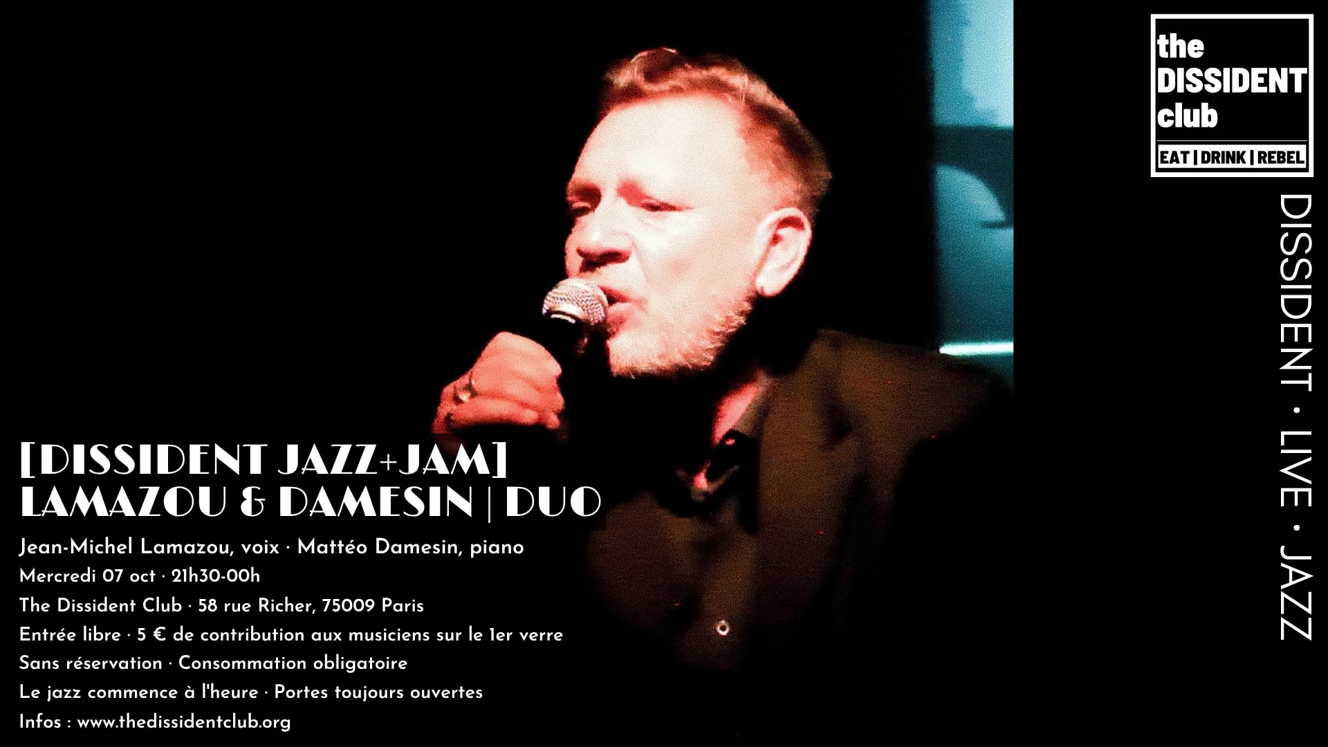 [Dissident Jazz+Jam] Lamazou & Damesin | Duo