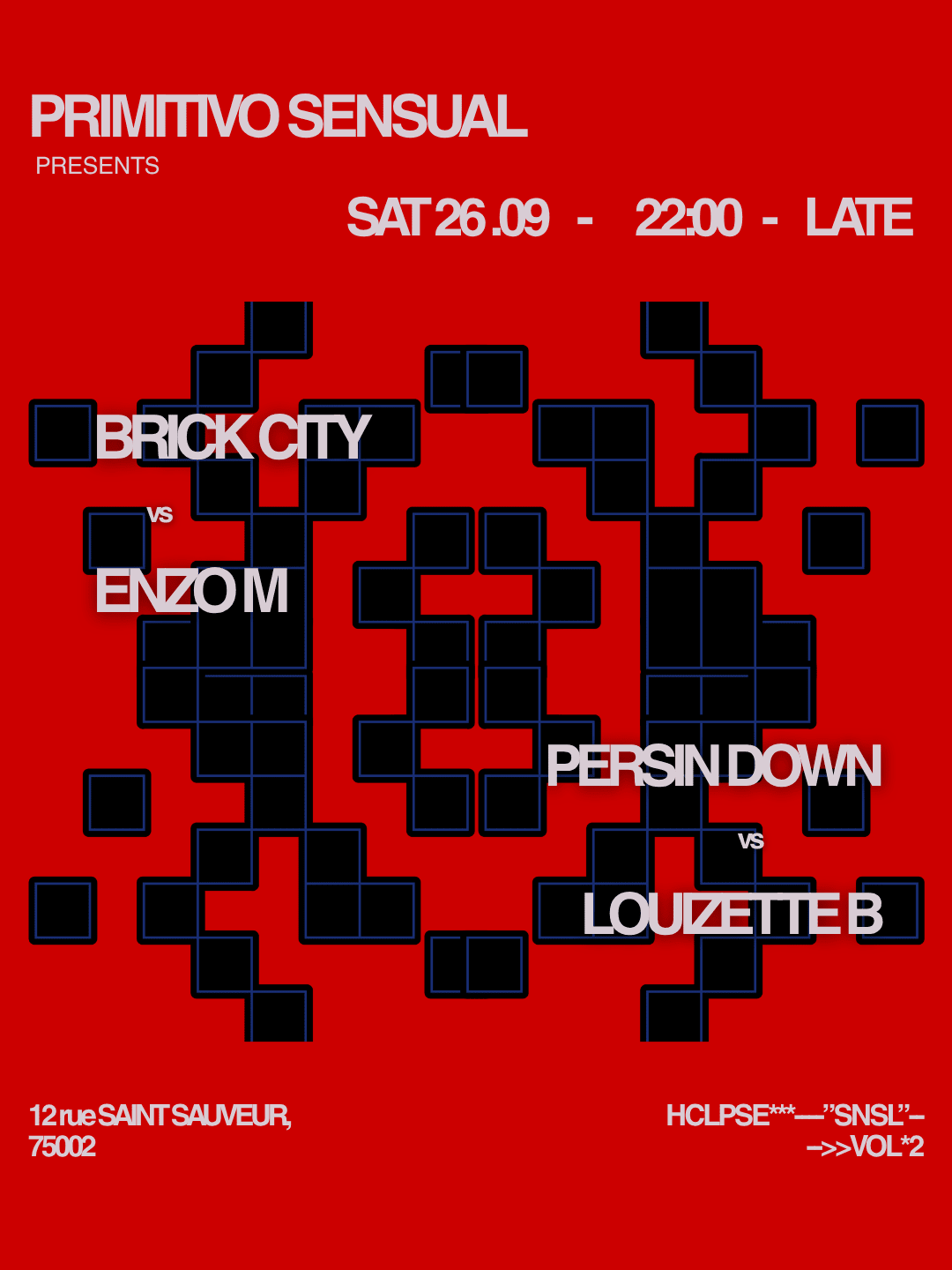 Primitivo Sensual Invite : Brick City & Enzo M
