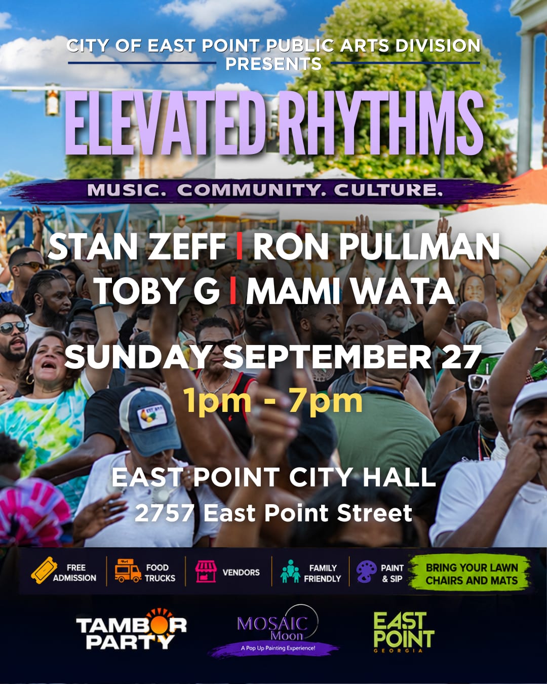 Elevated Rhythms - Sunday, September 27 (Free Event)