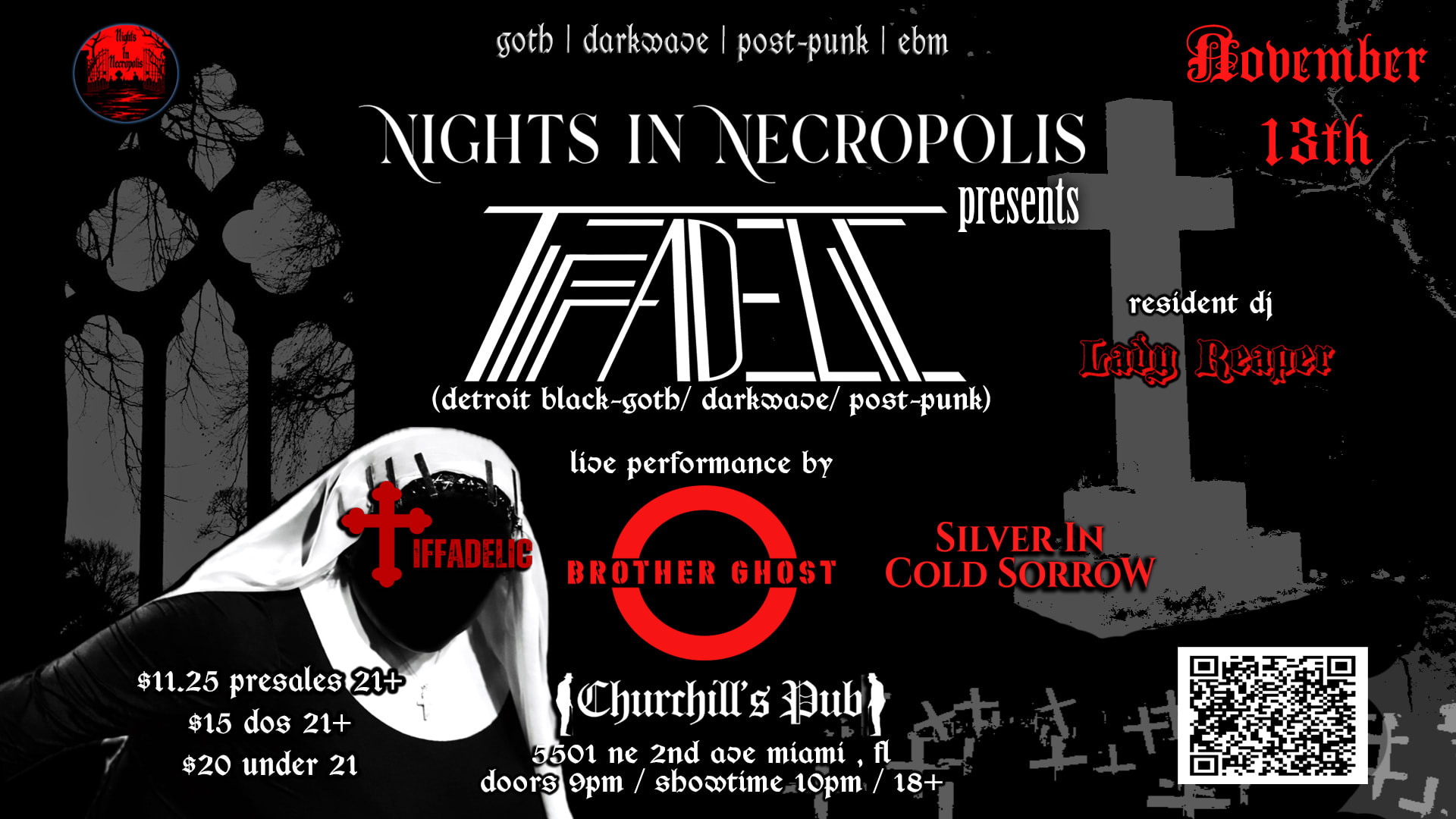 Nights In Necropolis Presents: Tiffadelic (Detroit Blk Goth)