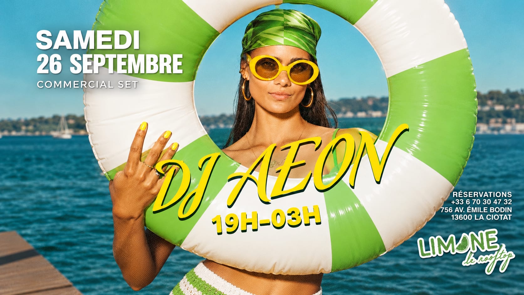 Samedi 26 Septembre 19h 03h Sunkiss Dj Set