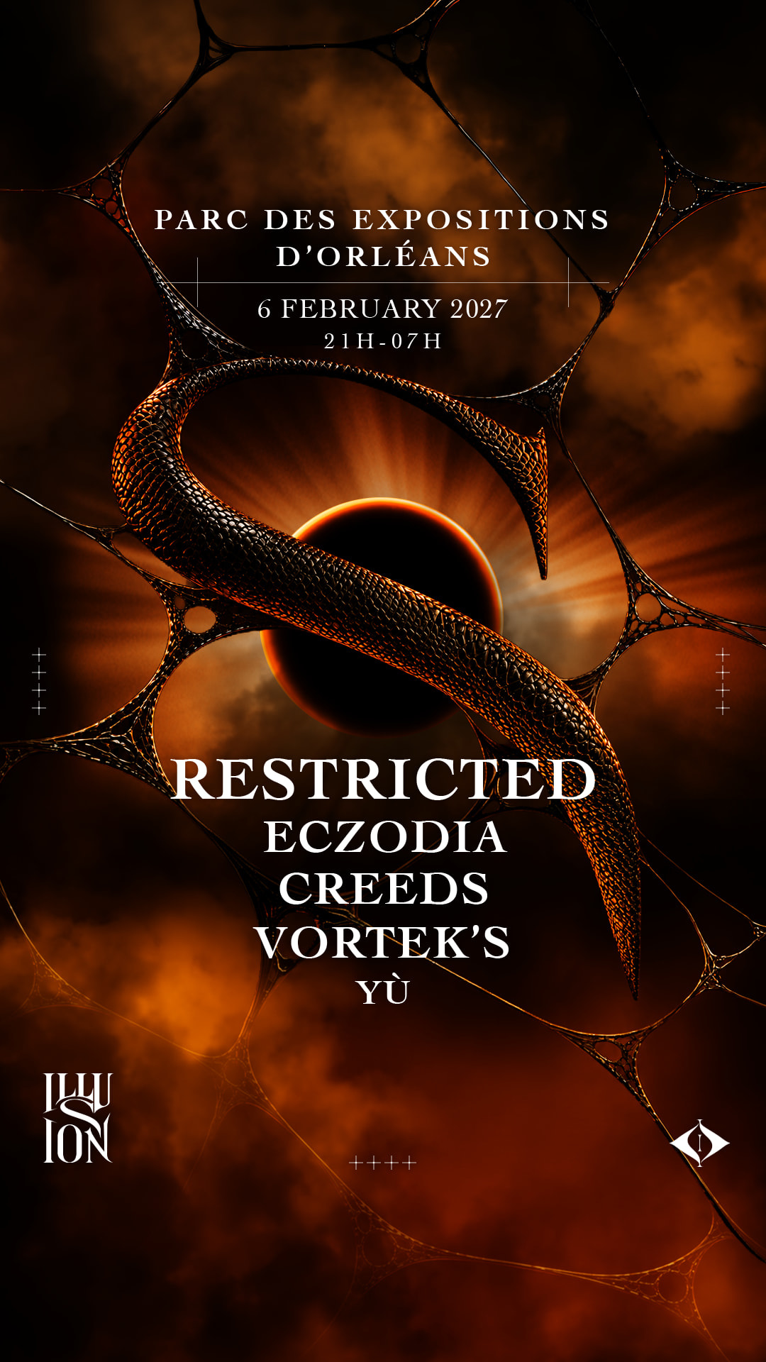 Illusion Rave Orléans :Restricted Eczodia Vortek's Creeds...