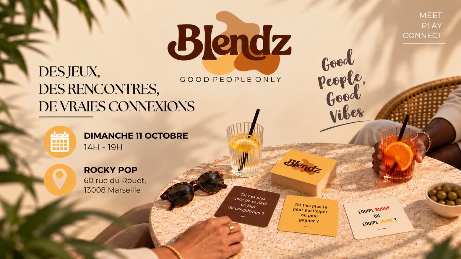 Blendz · Connectez Par Le Jeux · Dim. 11 Oct. À Marseille