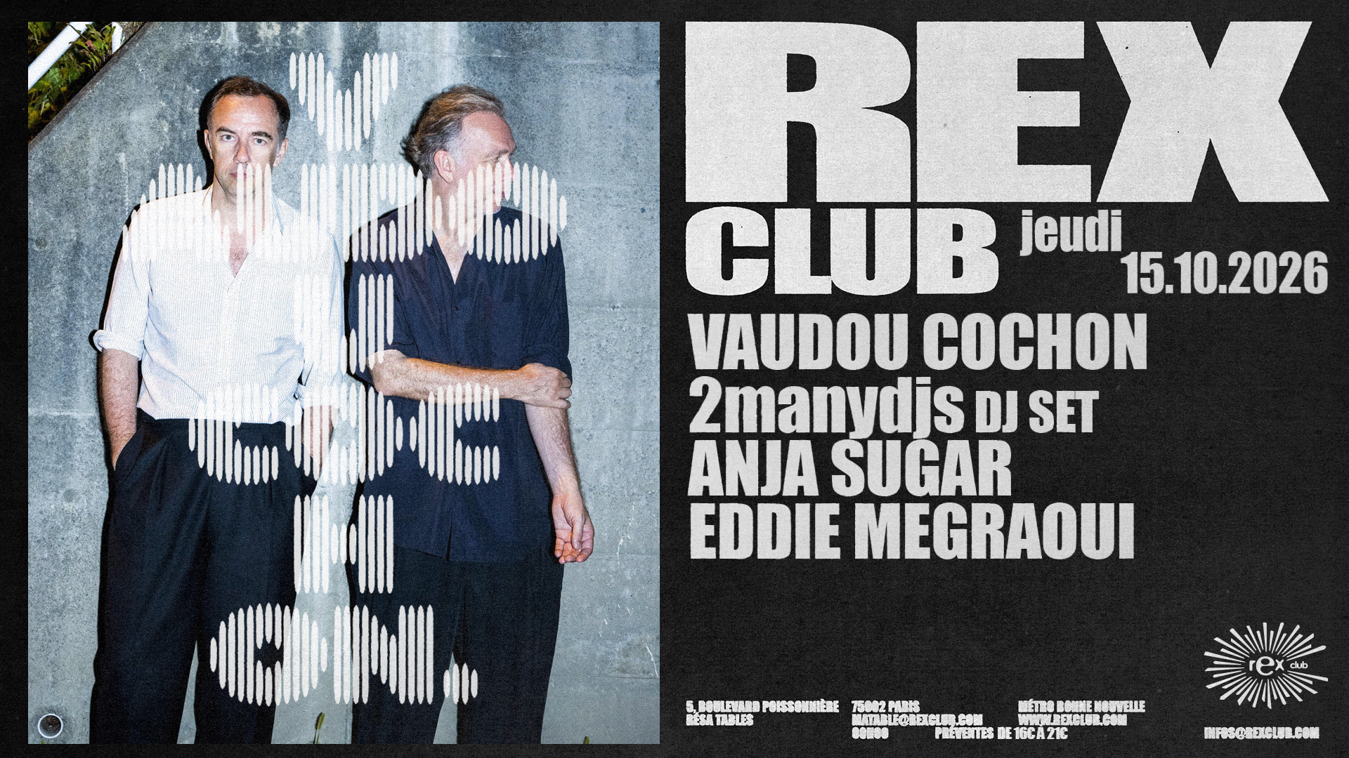 Vaudou Cochon: 2manydjs (Djset), Anja Sugar, Eddie Megraoui