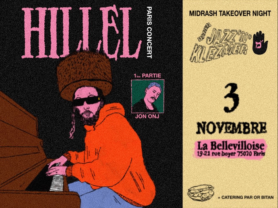 Jazz’N’Klezmer Présentent : Midrash Takeover Night W/ Hillel