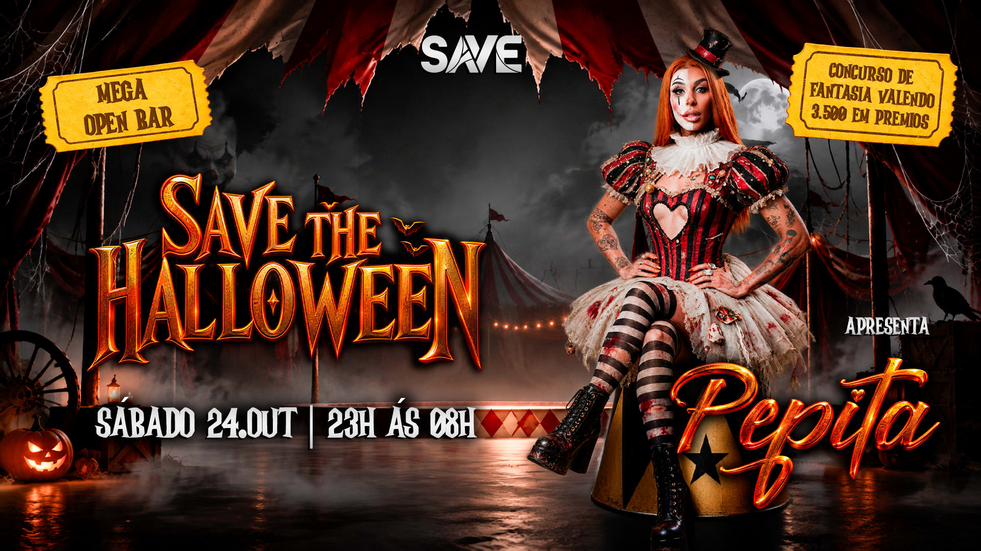 Save The Halloween | Show Ao Vivo Pepita