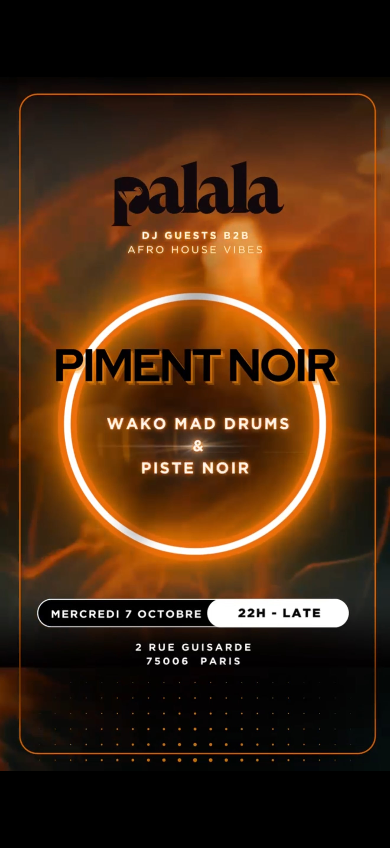 Soirée Piment Noir