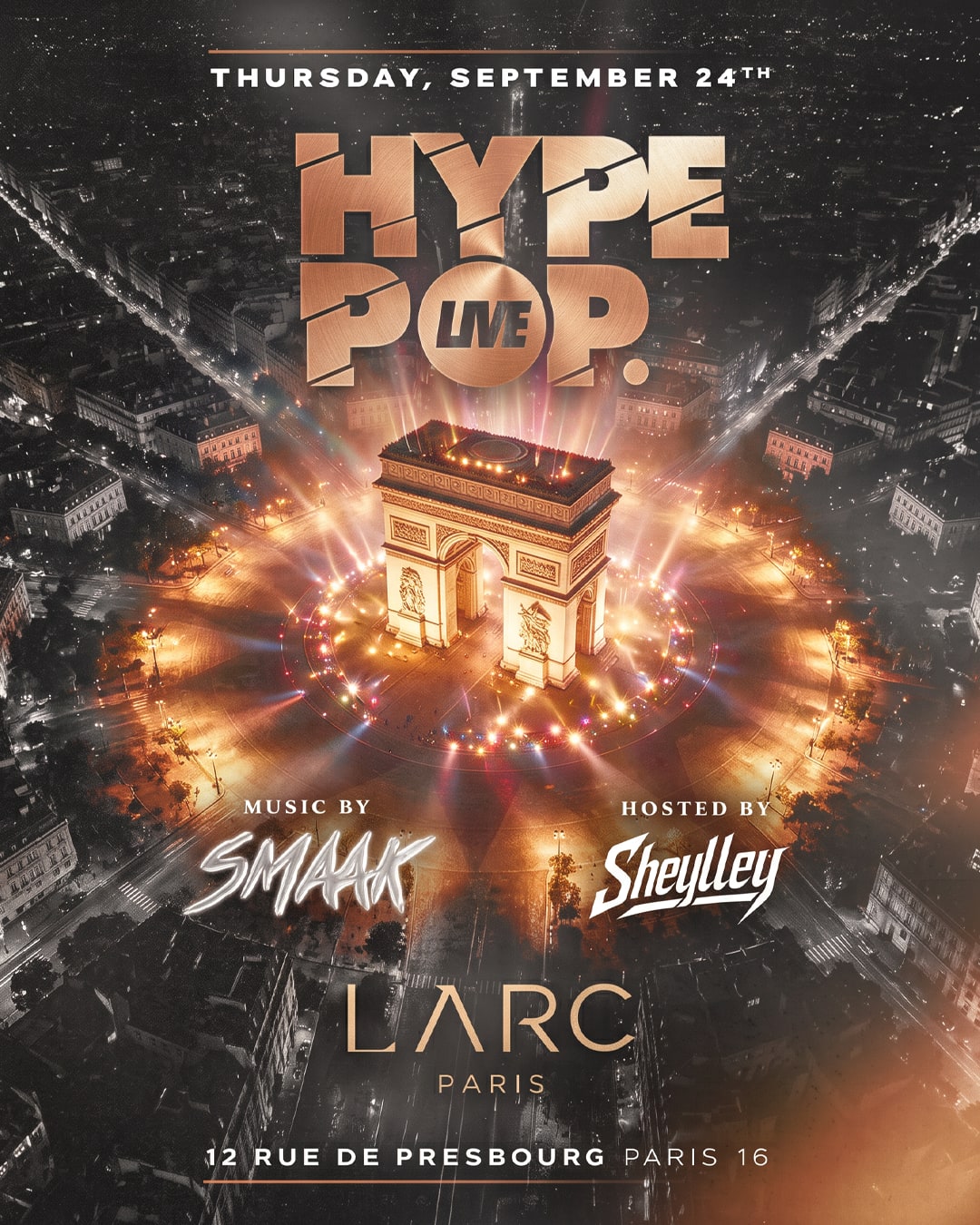 Hype Pop @ L'arc Paris - Jeudi 24 Septembre