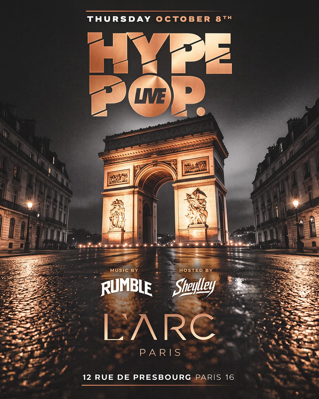 Hype Pop @ L'arc Paris - Jeudi 08 Octobre