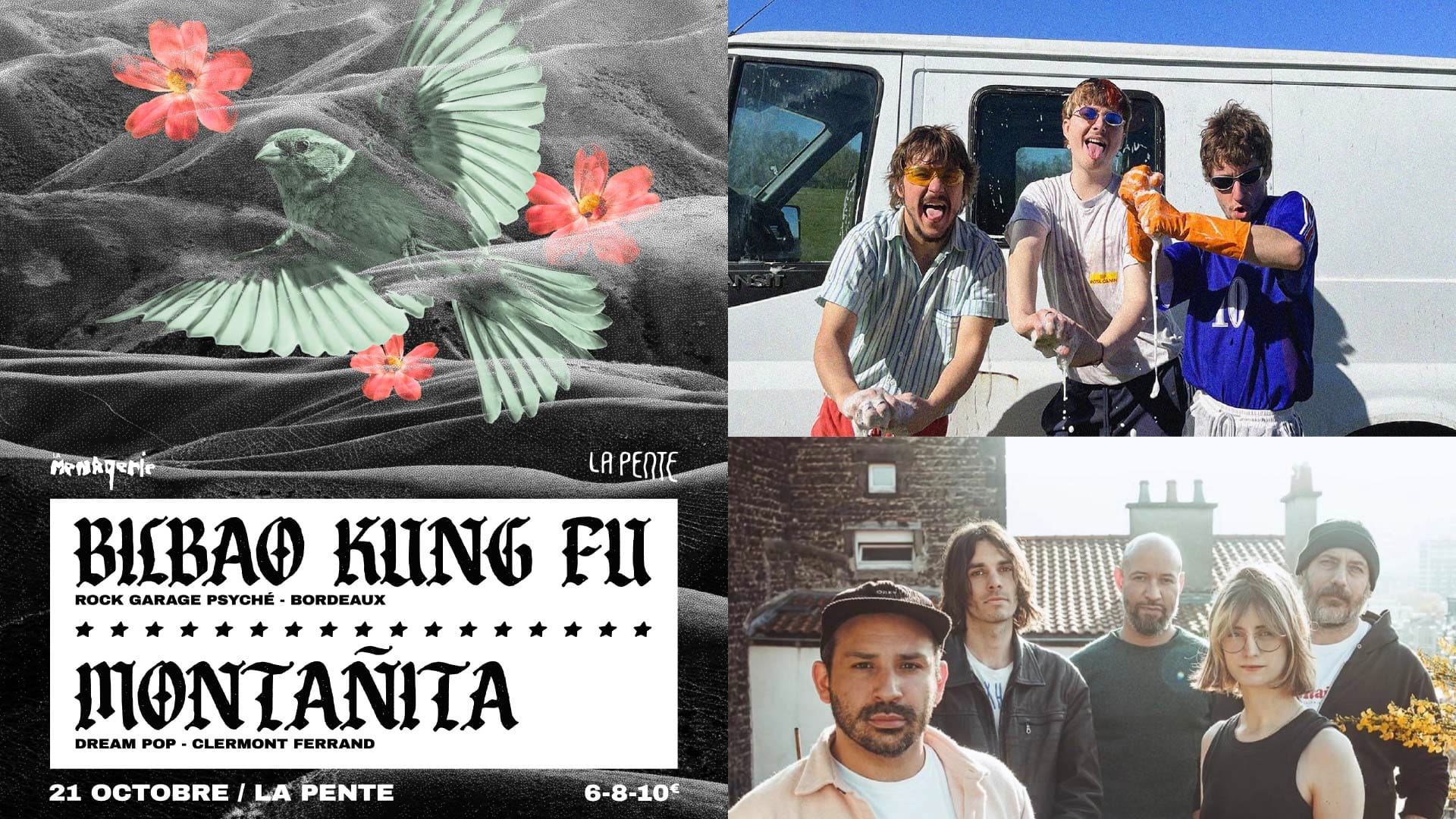 La Ménagerie Invite Bilbao Kung-Fu & Montañita [Rock / Punk]