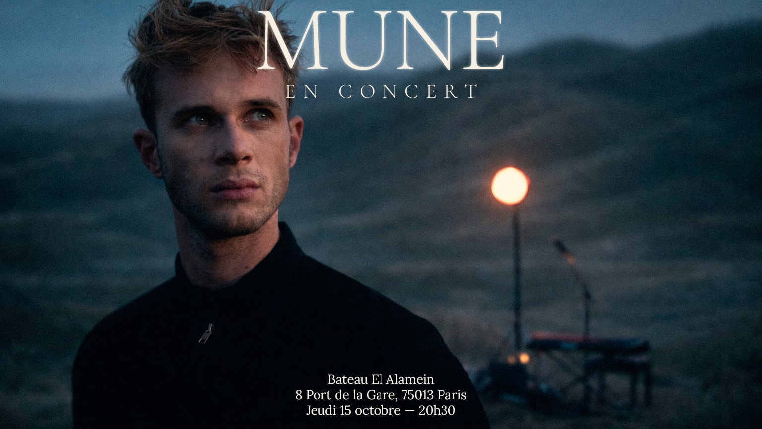 Jeudi 15/10 - Mune Concert