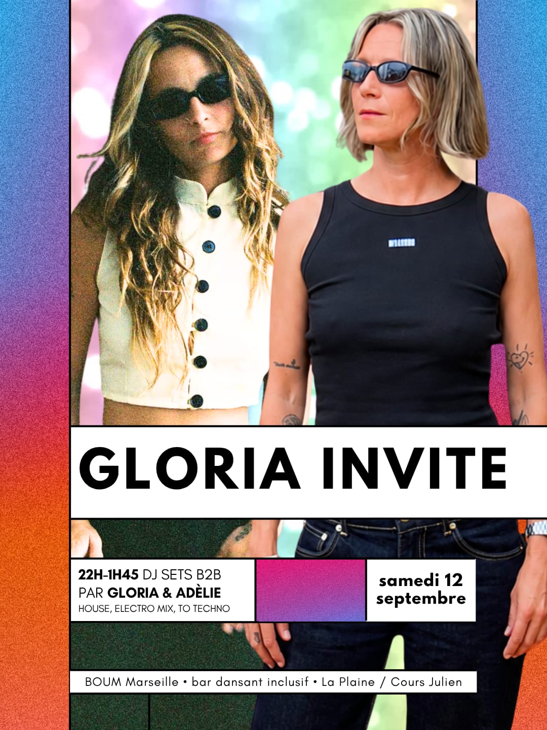 Gloria Invite ! Dj Sets By Gloria & Adélie
