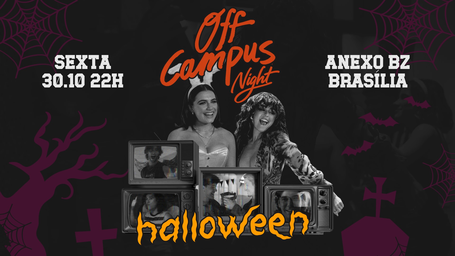 Off Campus Night Halloween Em Brasília