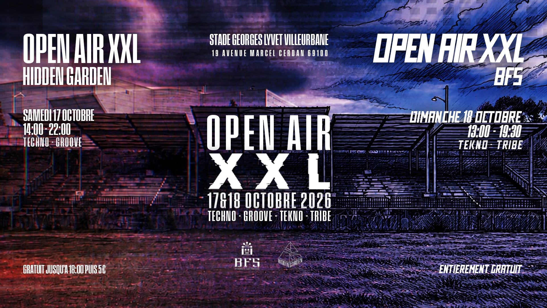 Hidden Garden X Bfs - Open Air Xxl - Stade Georges Lyvet