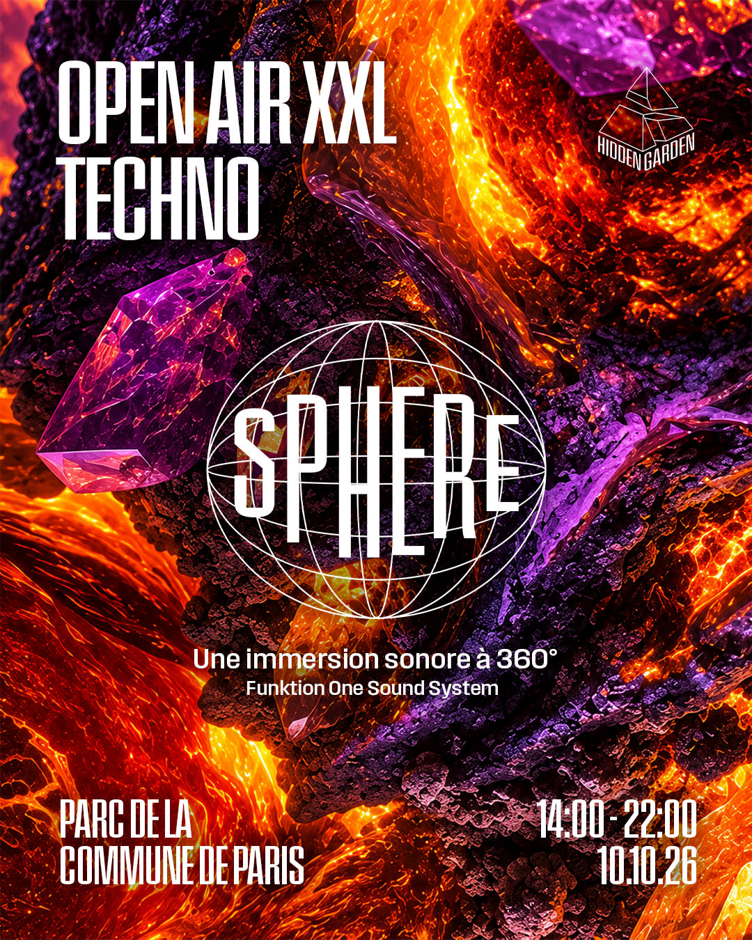 Open Air Techno 360° - Hidden Garden X Sphere - Villeurbanne