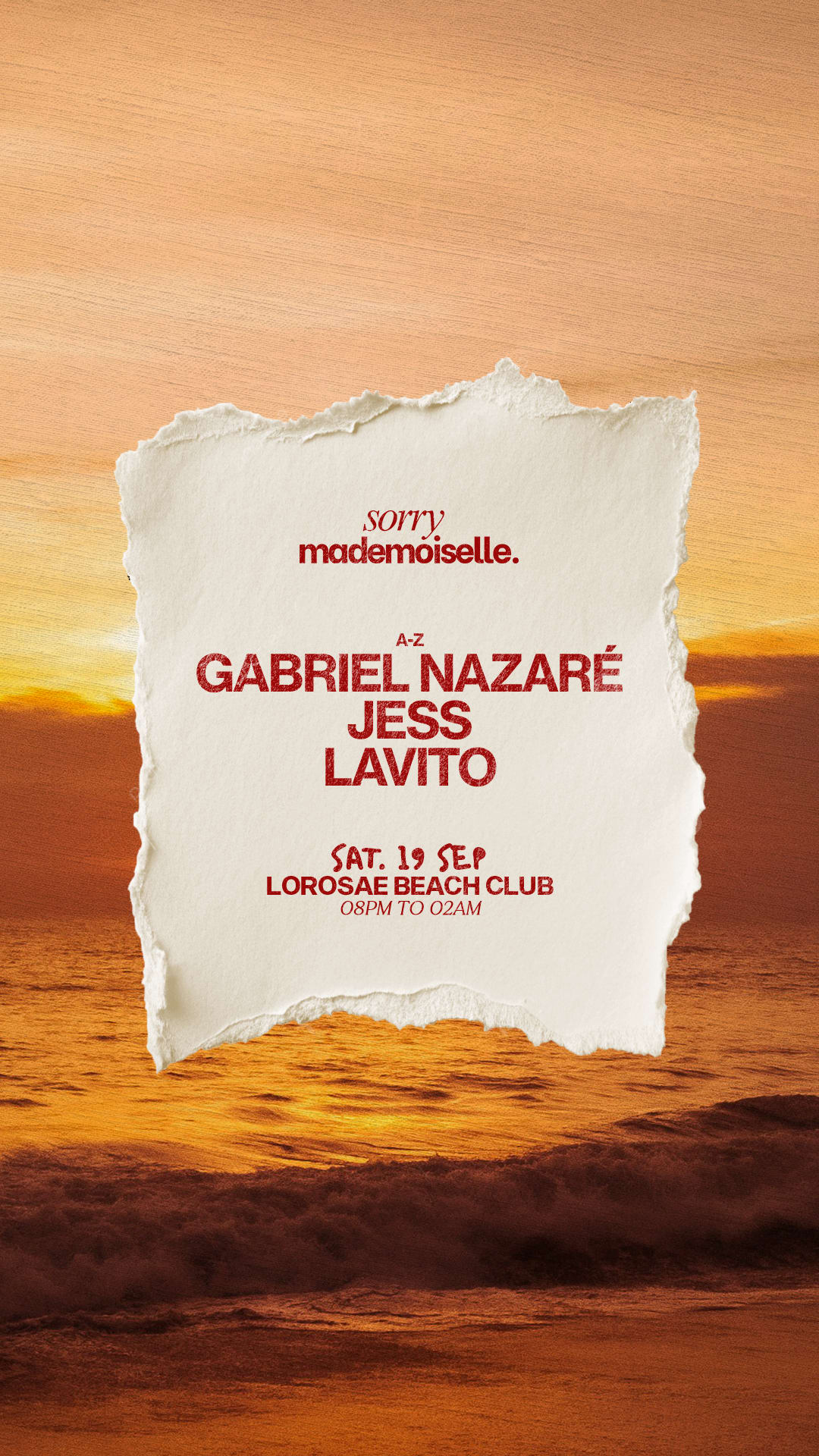 Beach Residency By Sorry Mademoiselle