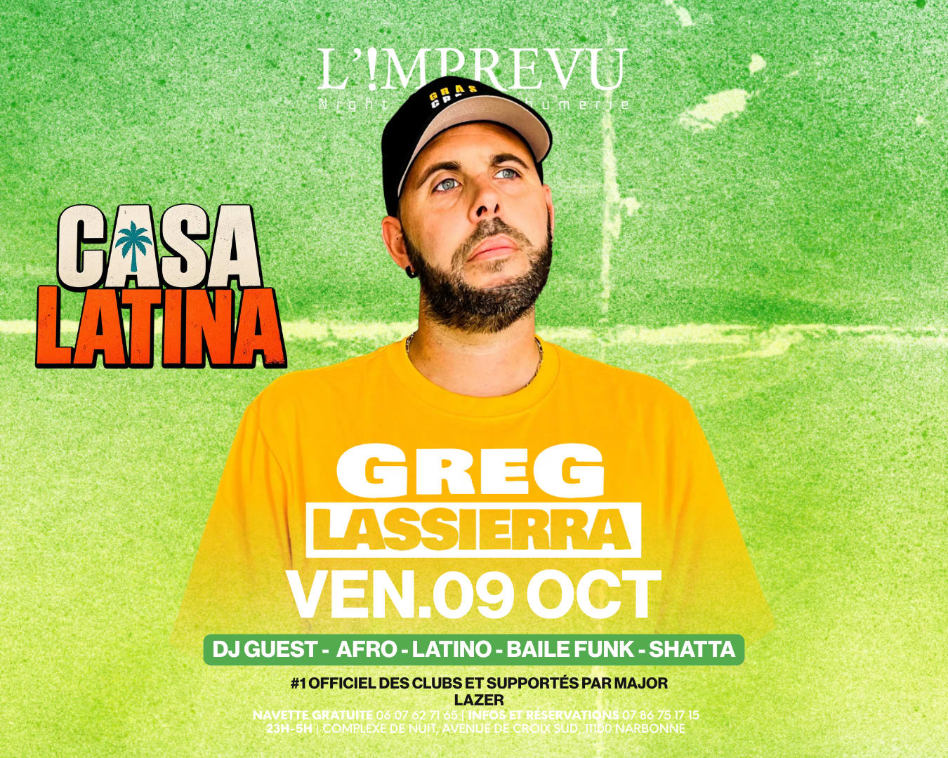 Greg Lassiera À L'imprévu Narbonne