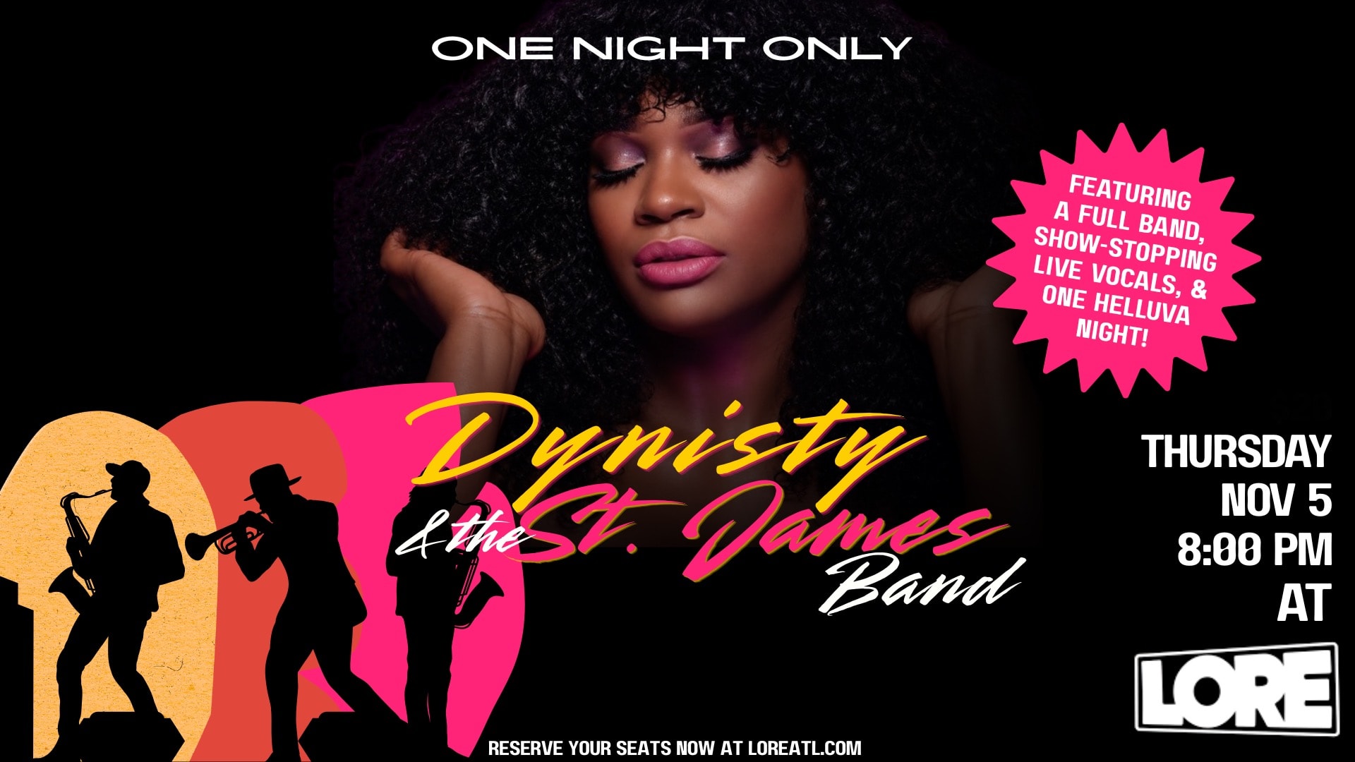 Dynisty & The St James Band Live!