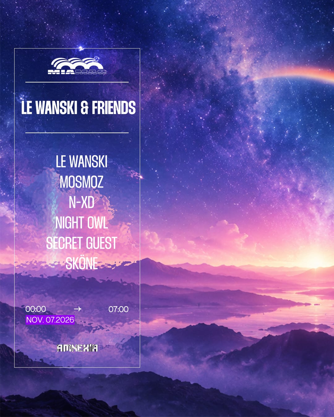 Le Wanski & Friends : Sköne, N-Xd, Mosmoz, Night Owl & More