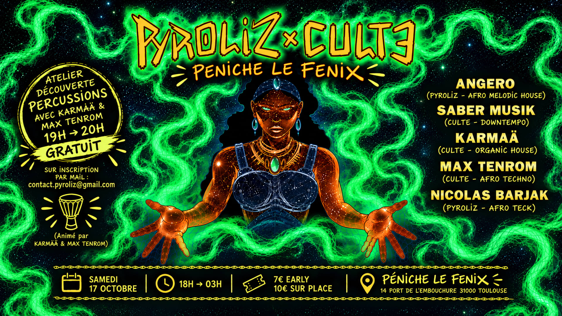 Pyroliz X Culte - Peniche Le Fenix