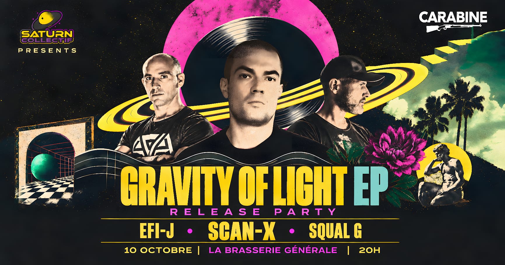 Saturn - Release Party • Scan-X • Efi-J • Squal-G • Carabine