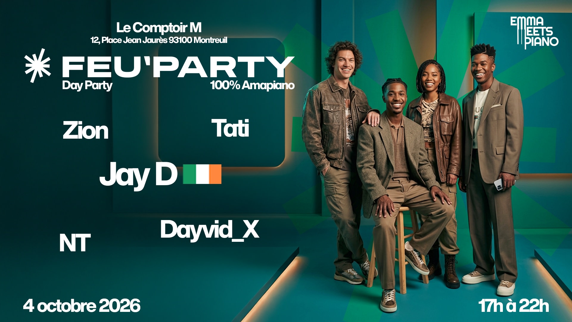 Feu'party Sunday Day Party 100% Amapiano