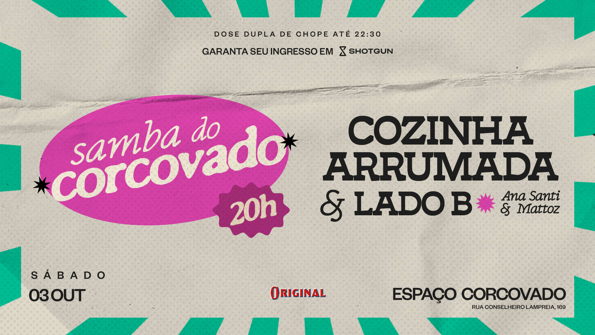Cozinha Arrumada E Lado B No Samba Do Corcovado • 03/10