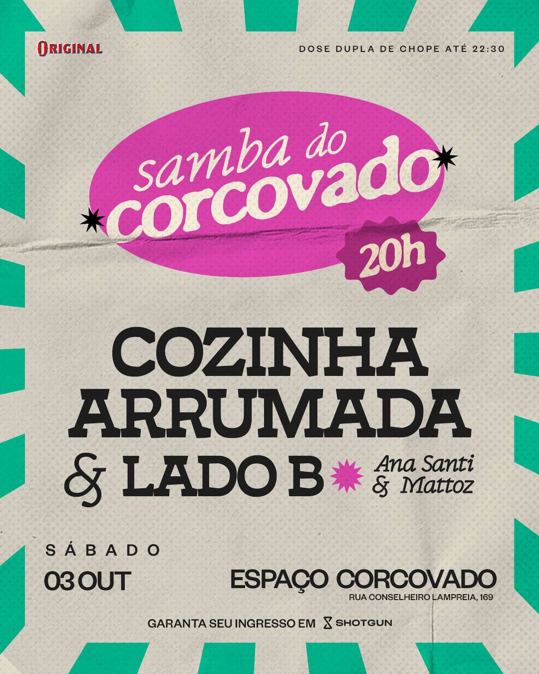 Cozinha Arrumada E Lado B No Samba Do Corcovado • 03/10