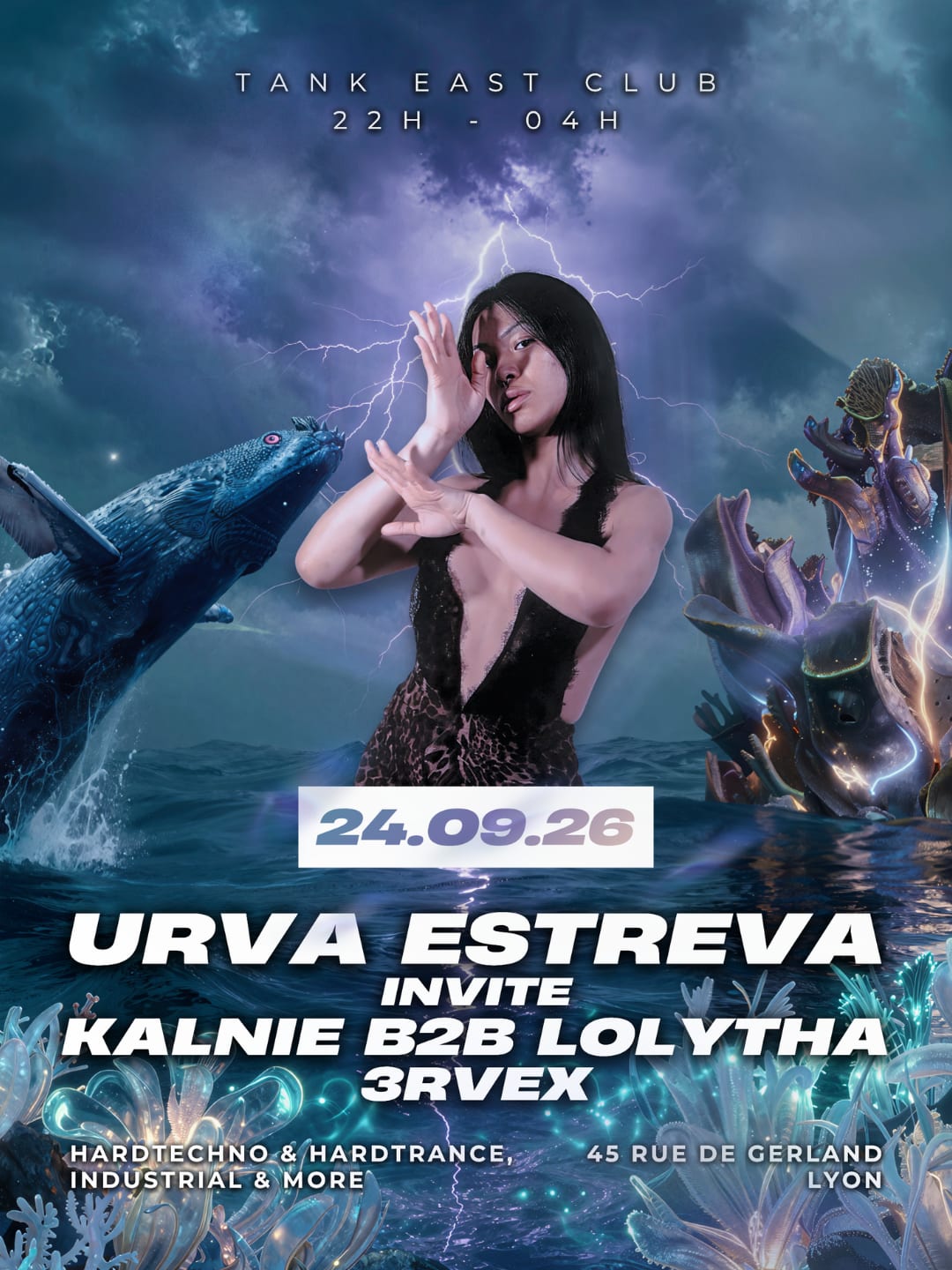Techno Tank : Urva Estreva Invite Kalnie, Lolytha & 3rvex