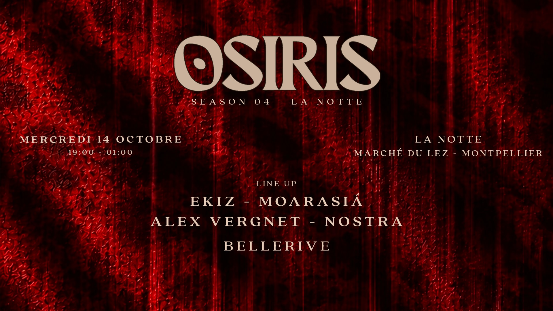 Osiris At La Notte : Ekiz - Moarasiá - Alex Vergnet - Nostra