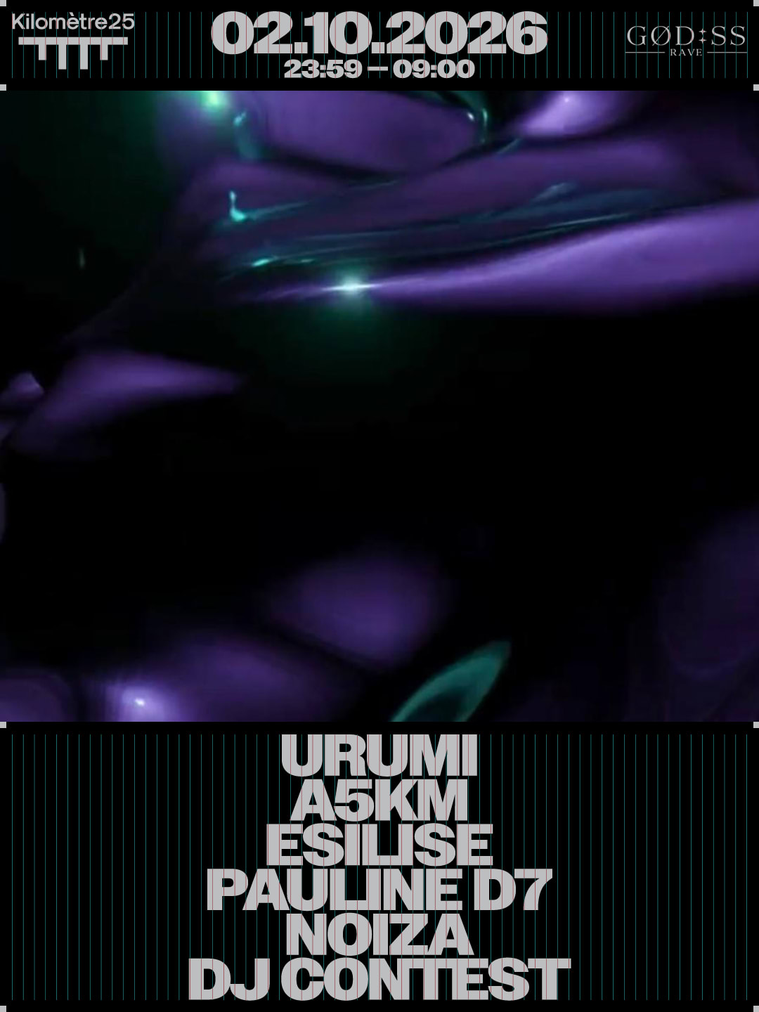 Goddess Rave : Urumi, A5km, Esilise, Pauline D7 & Noiza