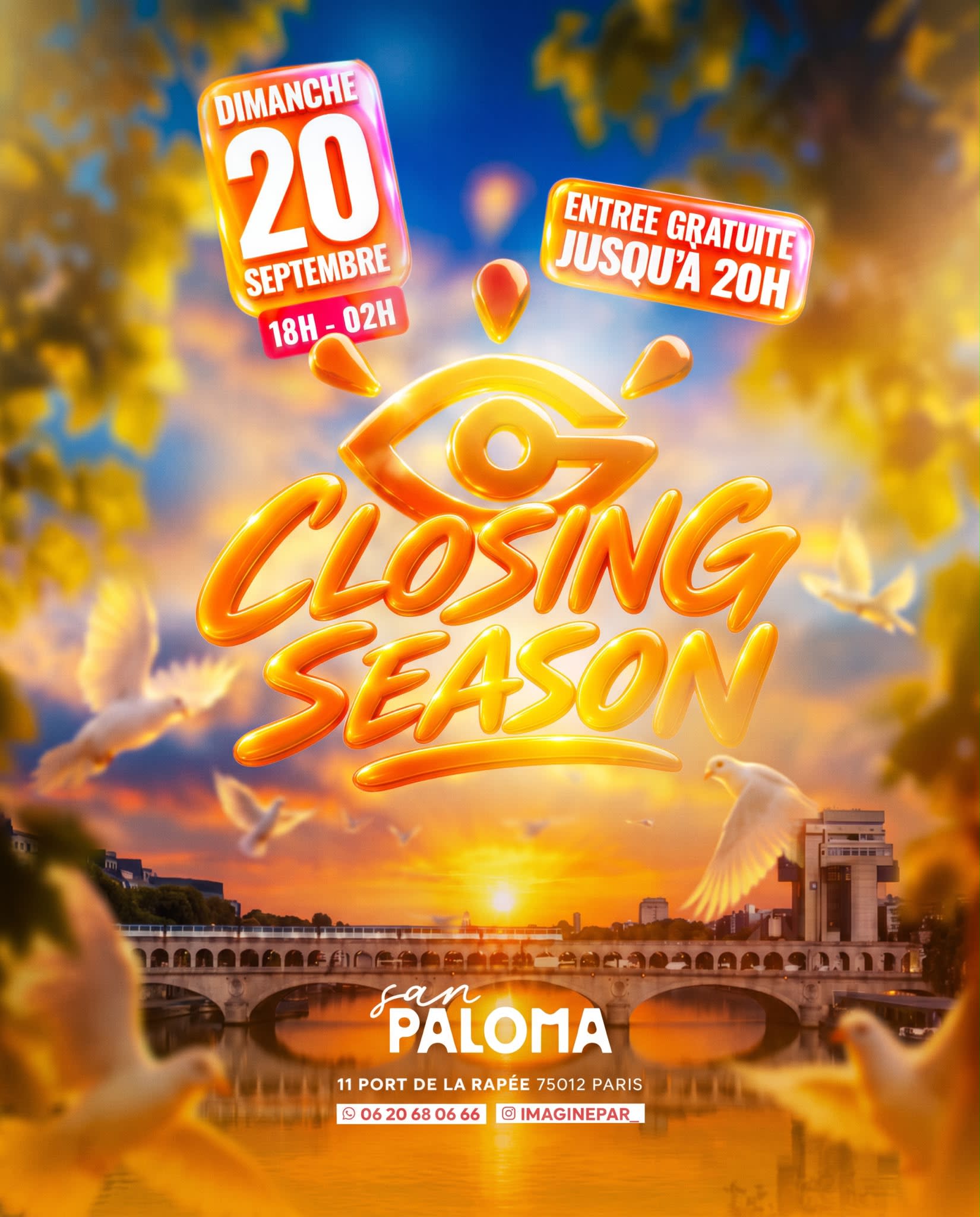 Imagine Paris - Closing Season - Dimanche 20 Septembre