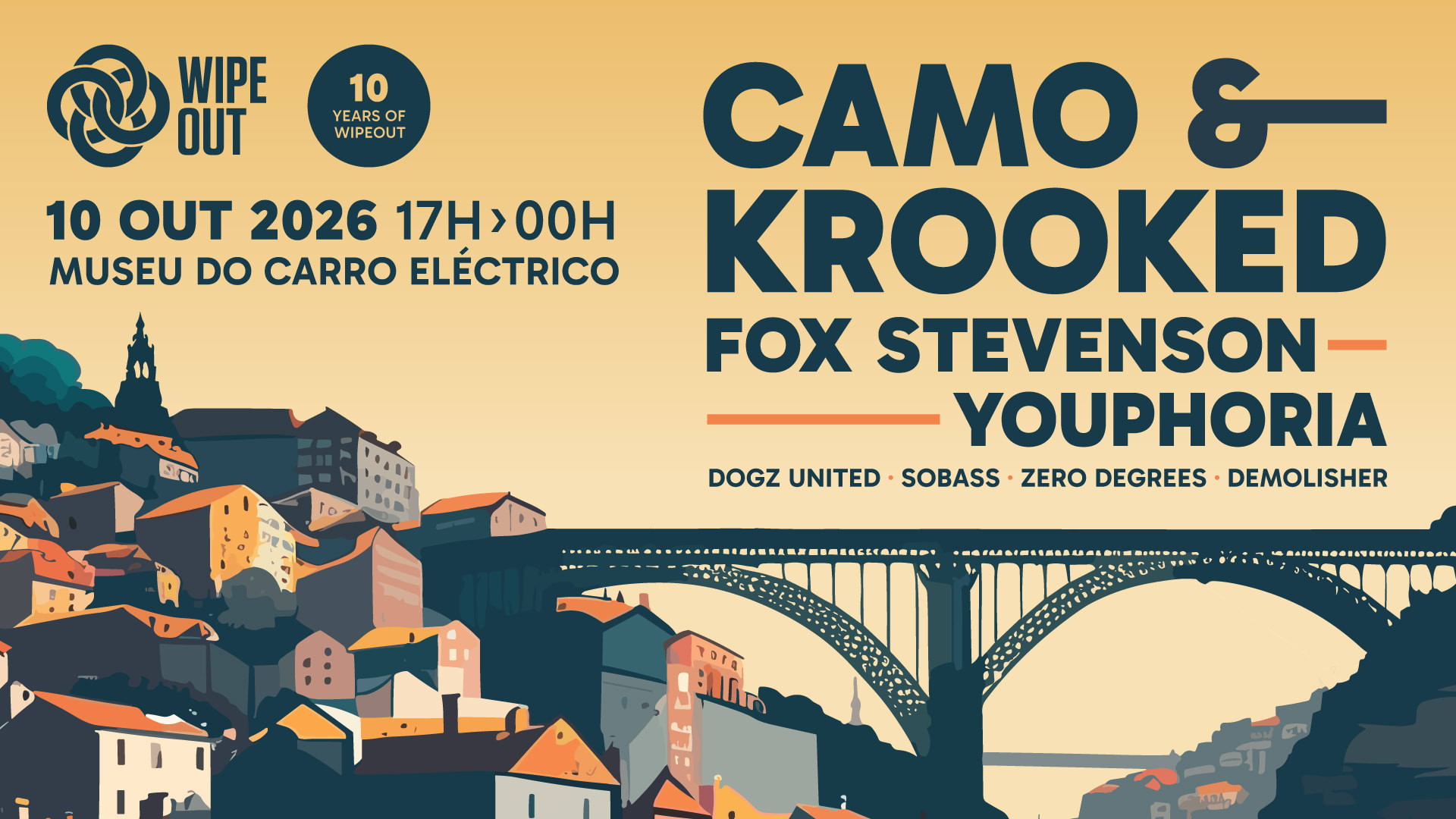 Wipeout Open Air 10th Anniversary Camo & Krooked :: Porto