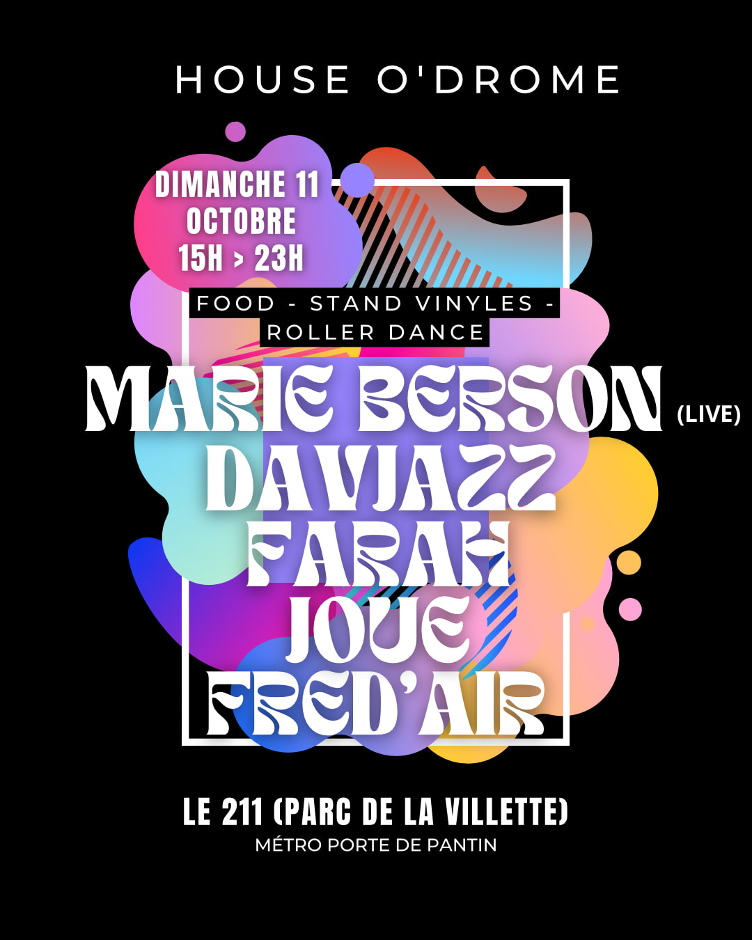 House O'drome Invite Marie Berson, Davjazz, Farah Joue…