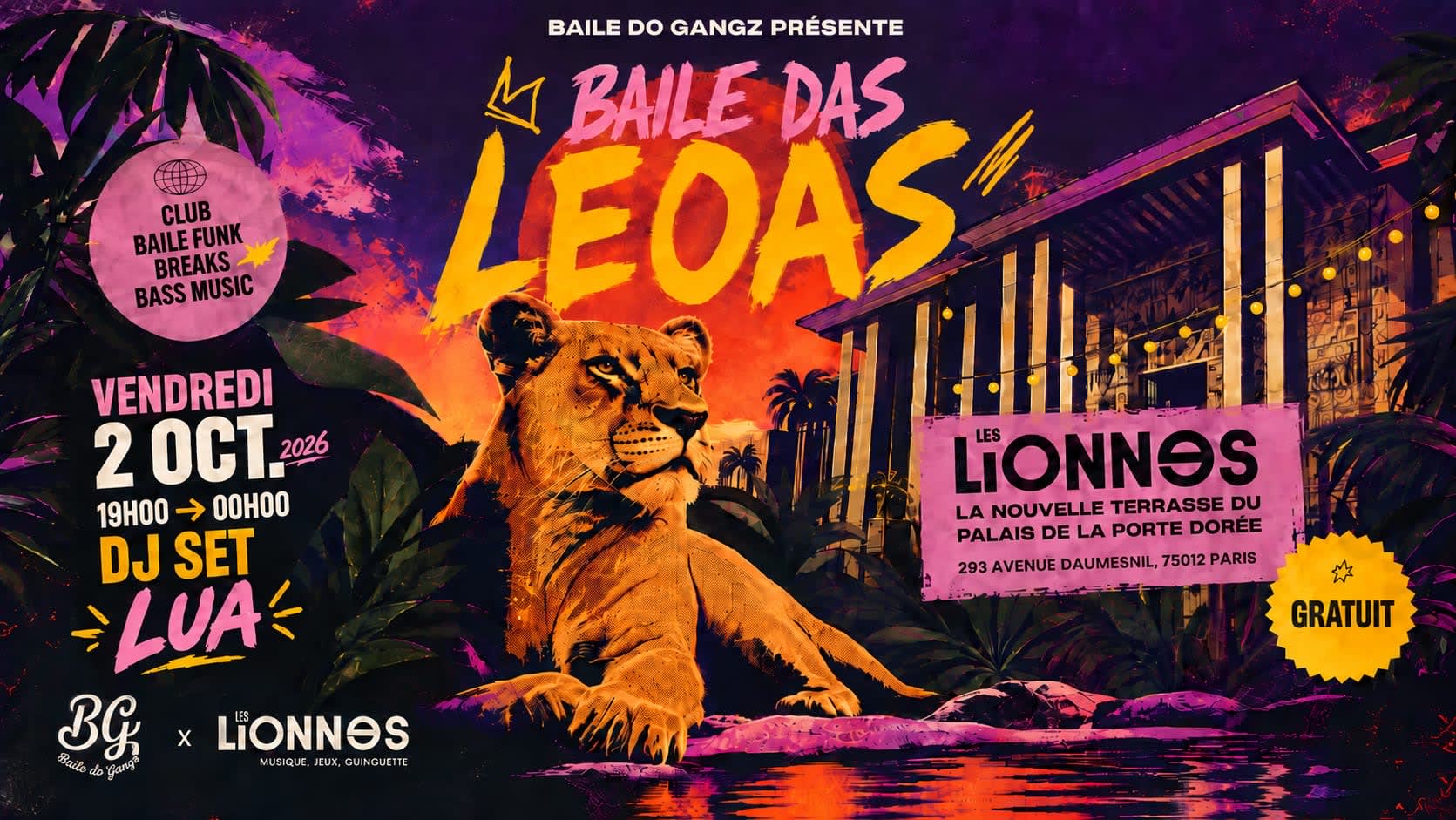 Baile Das Leoas + Lua En Guest
