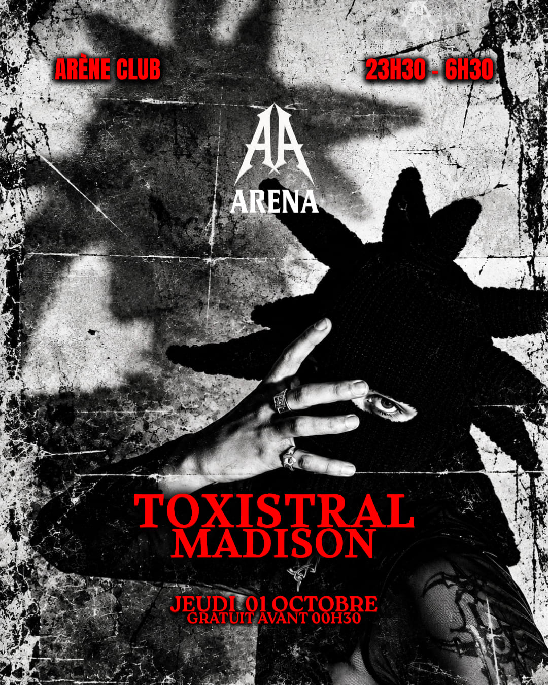 Jeudi Techno Arena : Toxistral X Madison