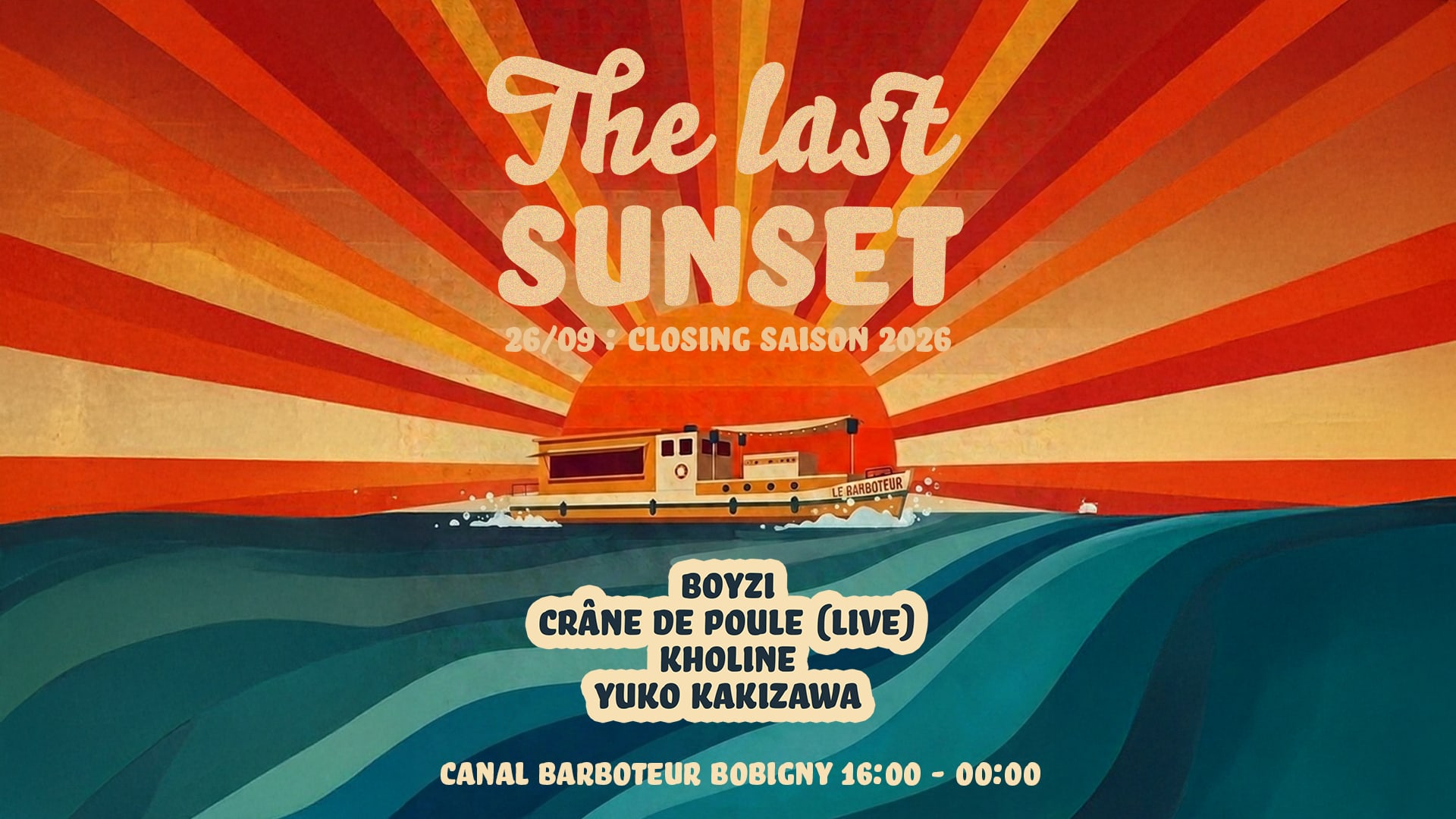 Closing 2026 - The Last Sunset - All Day Open Air