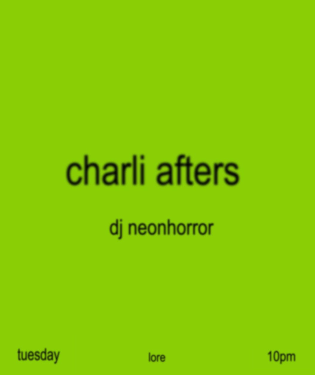 Charli Xcx Concert Afters W/ Dj Neonhorror