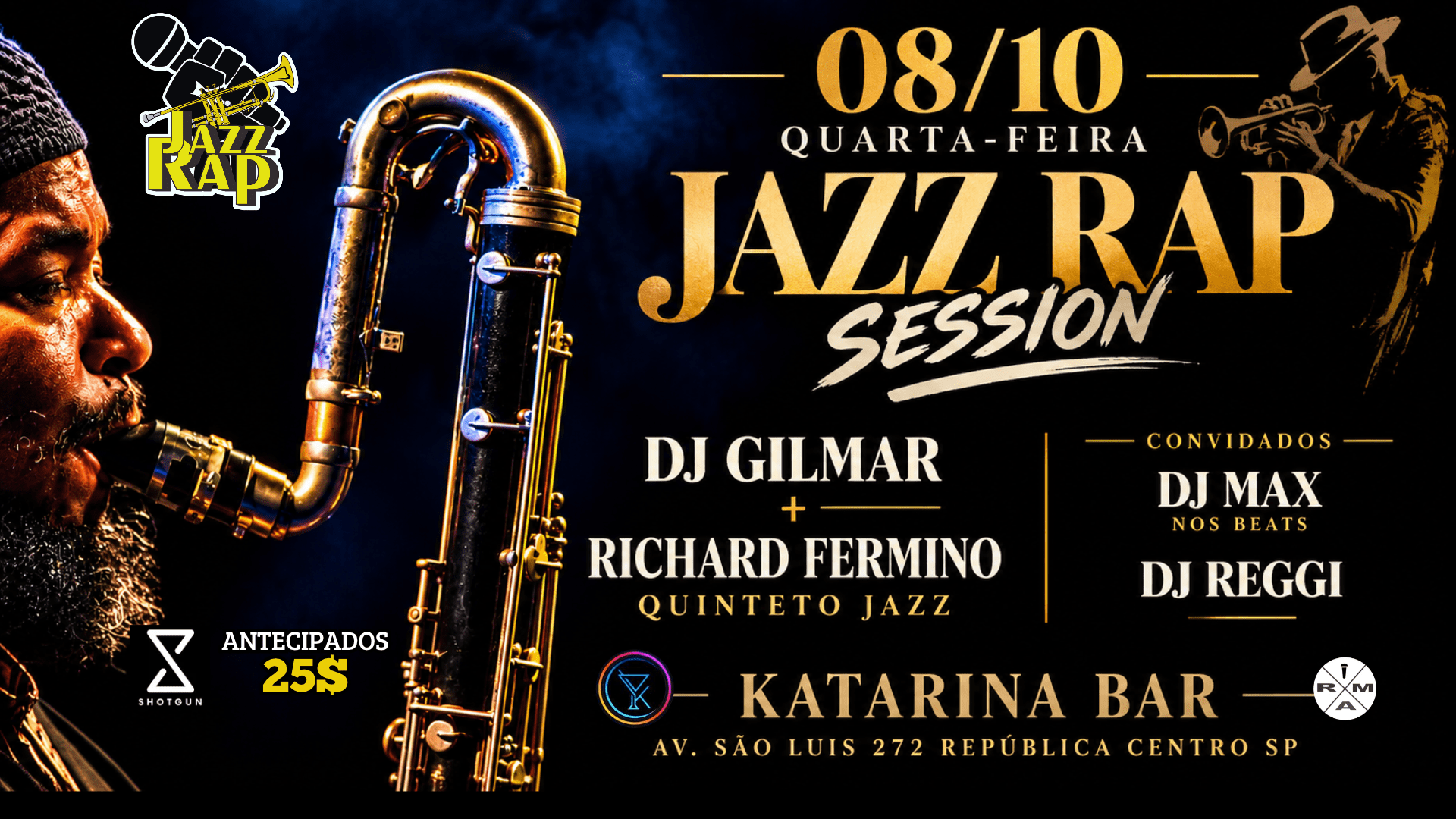 Jazz Rap Session Dj Gilmar + Richard Fermino Quinteto Jazz