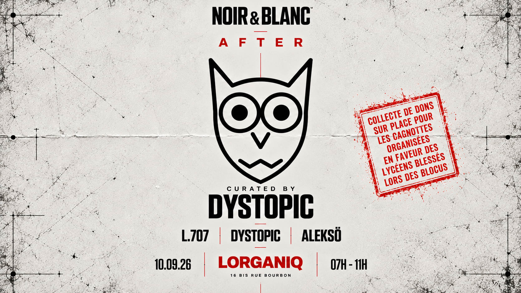 After Noir & Blanc // Lorganiq // L.707 / Dystopic / Aleksö