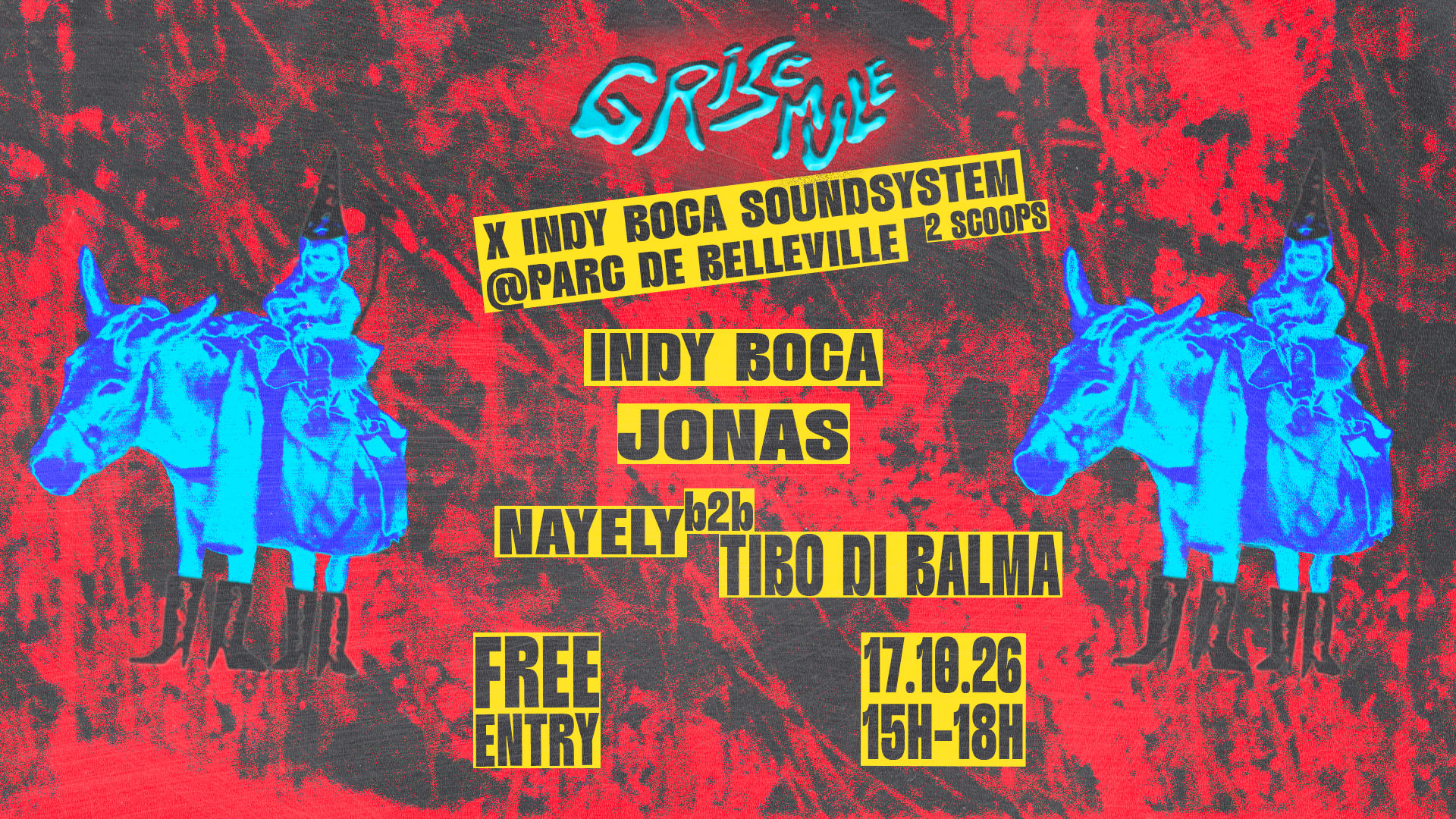 Grisemule X Indy Boca Soundsystem @ Parc De Belleville