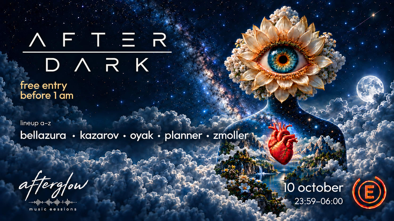 🌒 After Dark:  Afteglow & Electronic Sun (Free Before 1 Am)